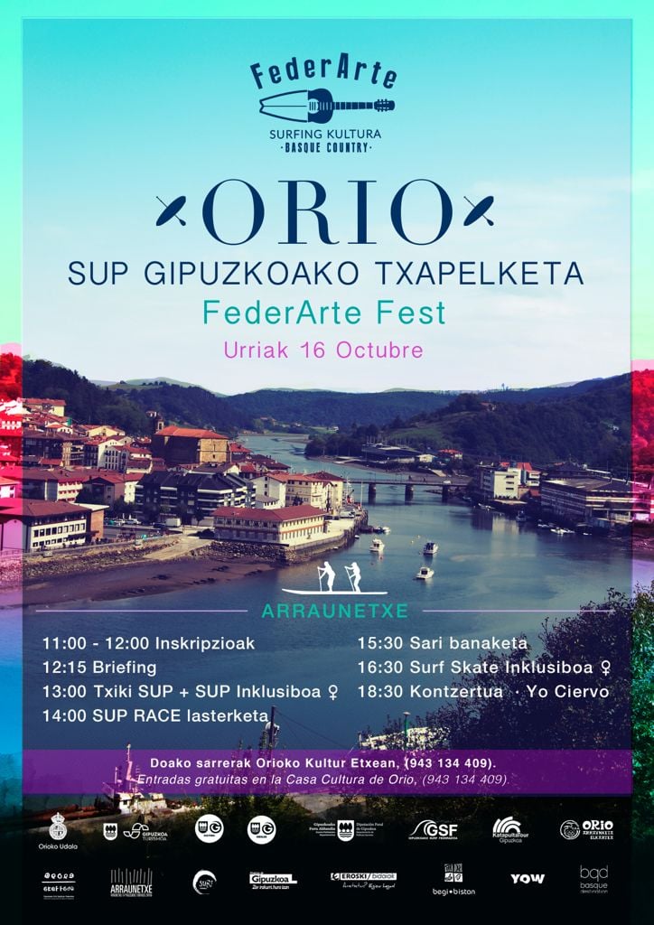 Cartel Orio 2021 - Orio albergará el SUP Gipuzkoako Txapelketa el 16 de octubre