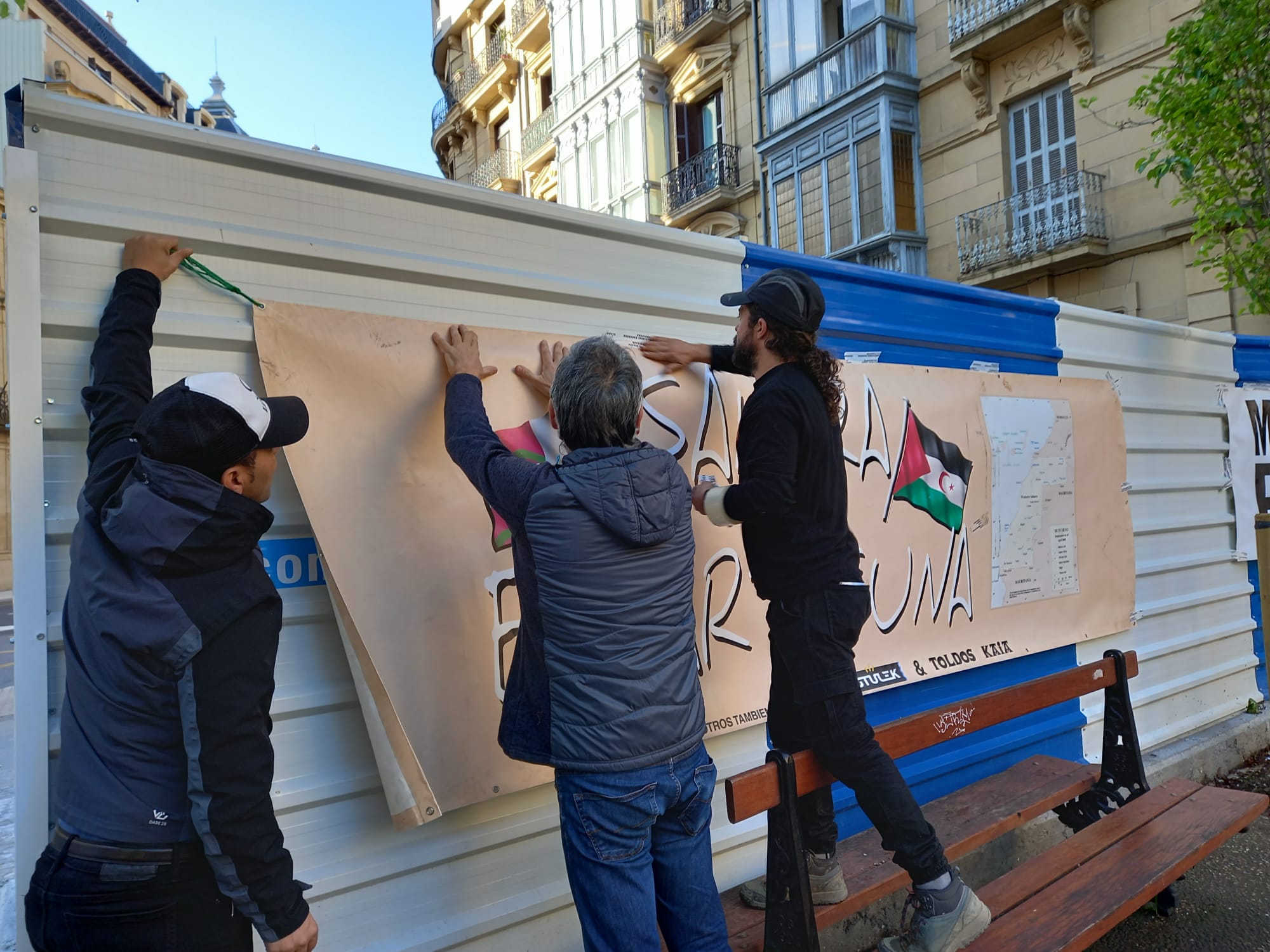 Sahara2 - Un trozo del Sáhara hoy en la Plaza Bilbao