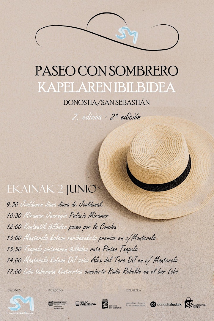 https   cdn.evbuc .com images 741948199 1989585837843 1 original - Donostia anima a disfrutar de su 'II Paseo con Sombrero' este domingo