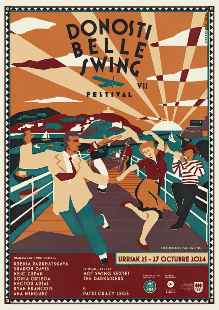 DBS 2024 Poster 724x1024 - El VII festival Donosti Belle Swing reunirá a 500 participantes de todo el mundo