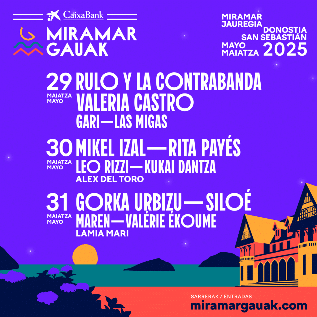 Miramar 1024x1024 - Miramar Gauak retorna con Rulo y la Contrabanda, Mikel Izal y Gorka Urbizu como cabezas de cartel